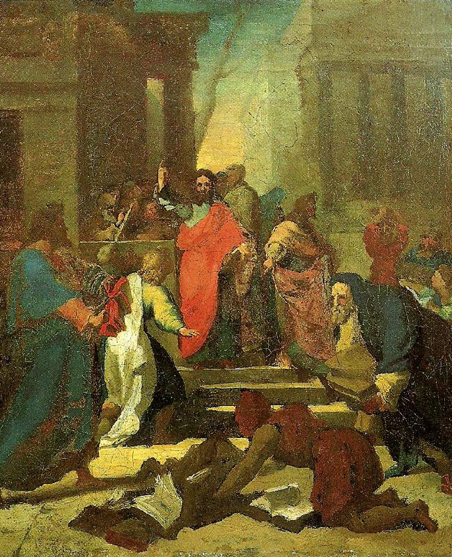 Theodore   Gericault la predication de saint paul a ephese oil painting picture
